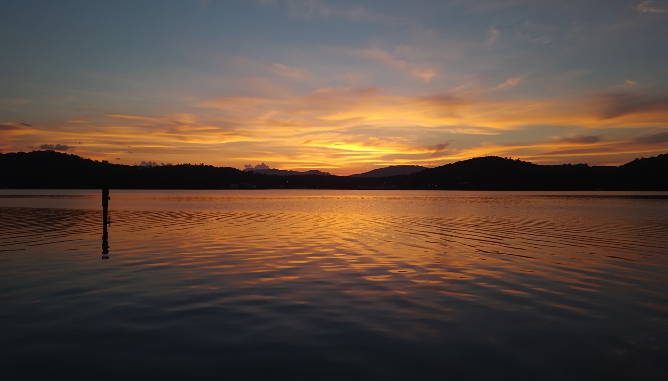 Peaceful restful moment at dusk